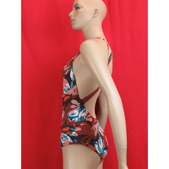 NWT BALENCIAGA 235784 MULTI COLOR FLORAL NYLON BOW SWIMSUIT 40 ITALY $ 755 - Picture 7 of 12